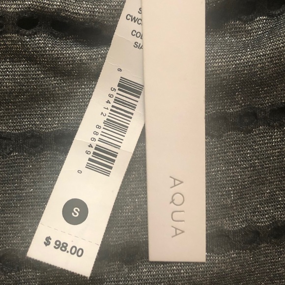 NWT Aqua Silver Dress - Picture 3 of 4
